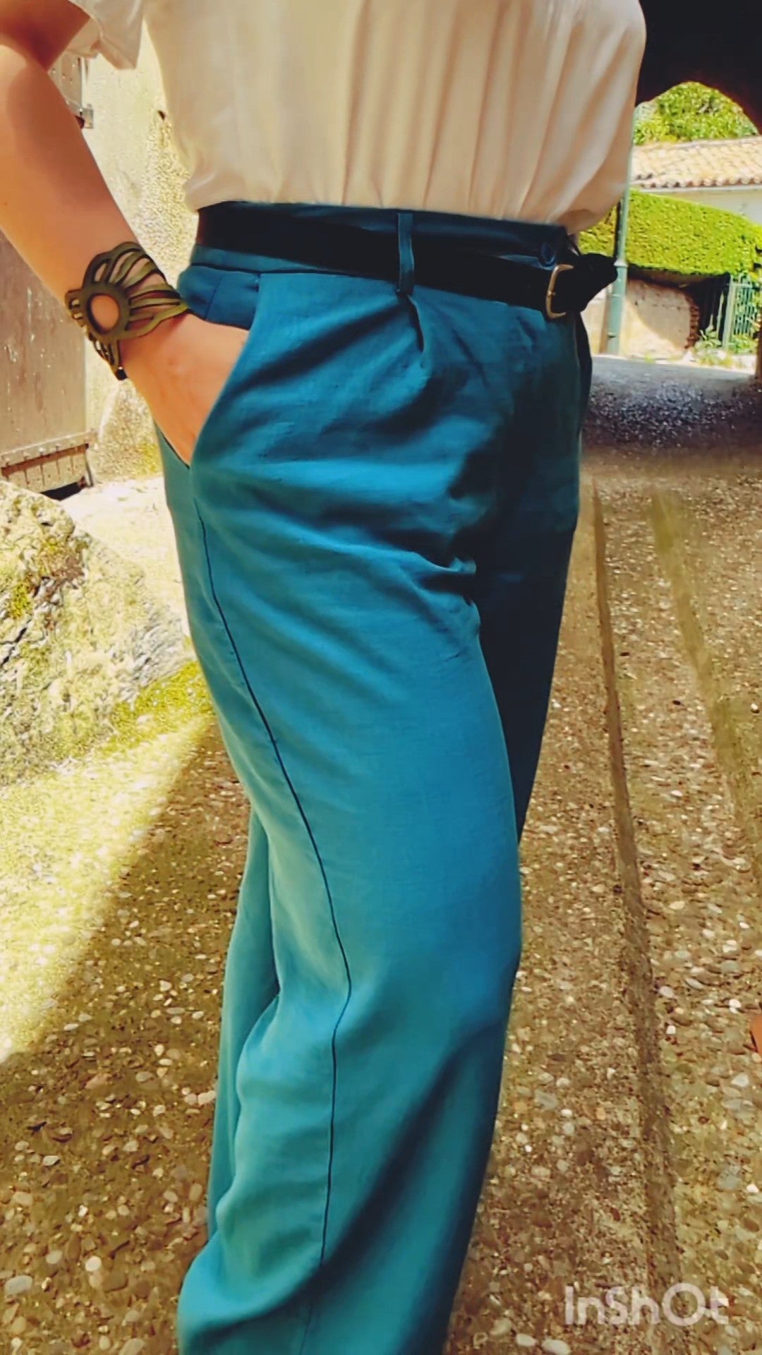 Ceinture cuir Bleu de minuit