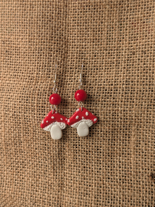 Boucles d'oreilles Amanites mini