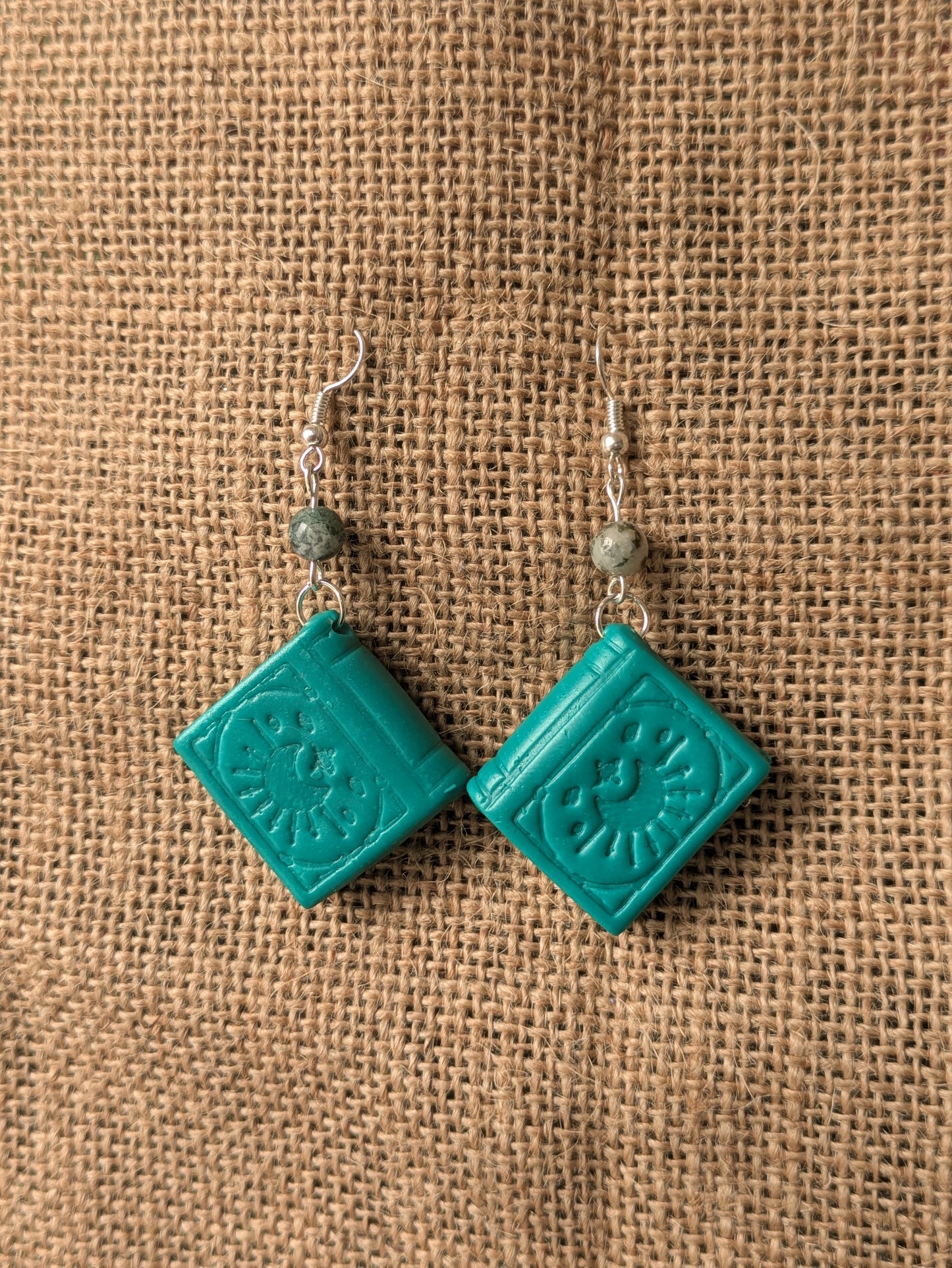 Boucles d'oreilles Grimoires Vert Clair