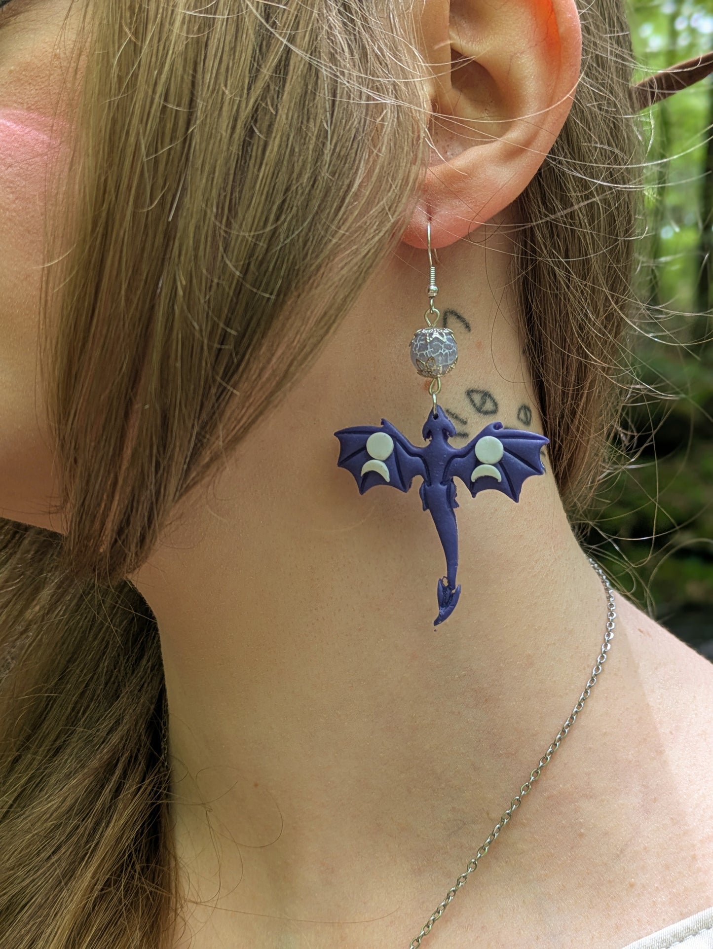 Boucles d'oreilles Dragons Lunaires