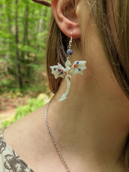 Boucles d'oreilles dragons d'hiver