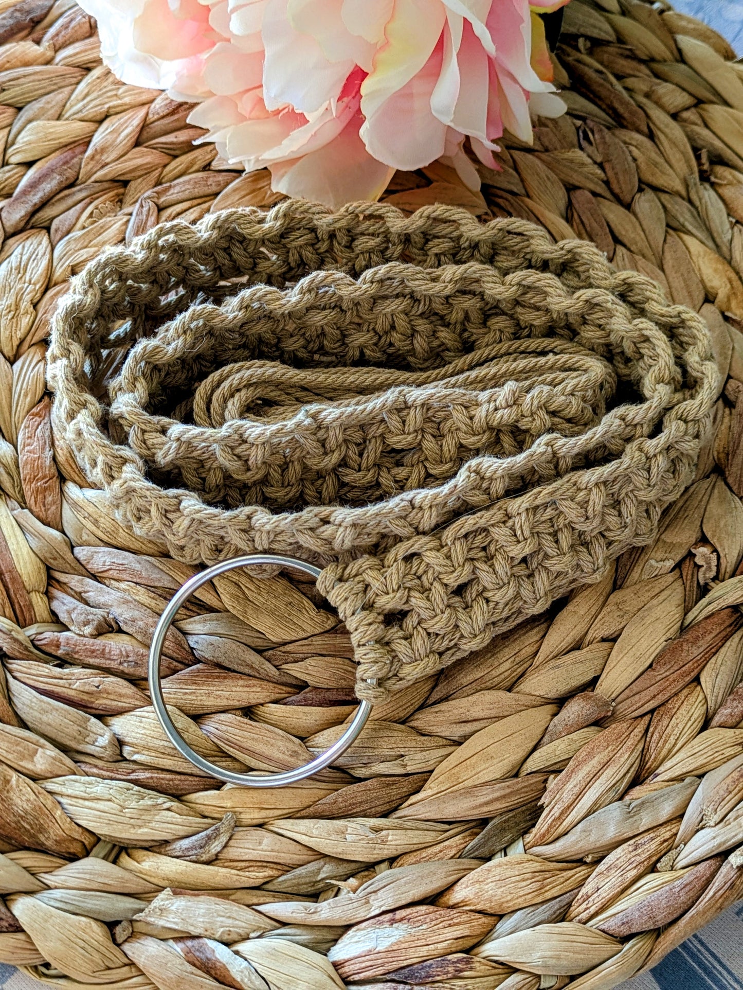 Ceinture macramé Camel