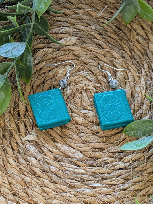 Boucles d'oreilles Grimoires Vert Clair