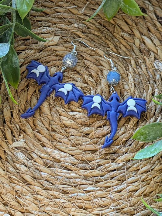 Boucles d'oreilles Dragons Lunaires
