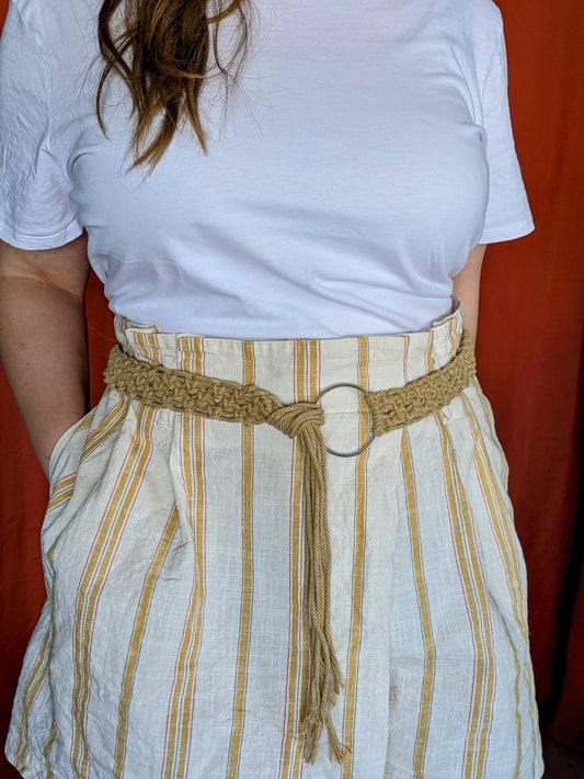 Ceinture macramé Camel
